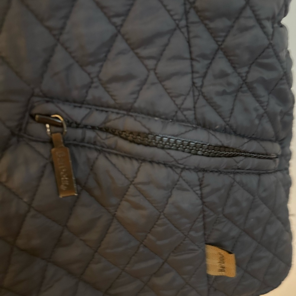 Barbour Quilted Navy Vest size 14 GUC - Picture 8 of 16
